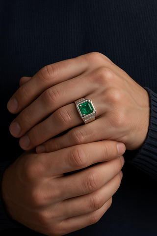 Emerald Crest Ring