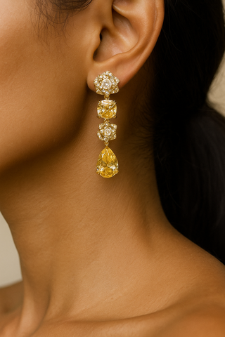 Amber Fleur Earrings