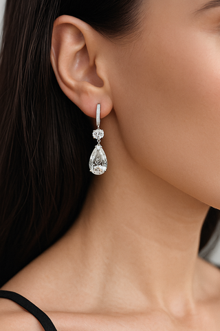 Crowned Dewdrop Earrings