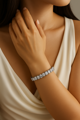 Classic Oval Cut Tennis Bracelet