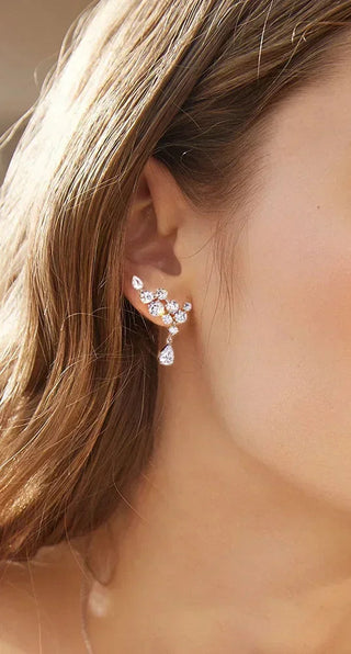 Whispers in Gold Drop Earrings
