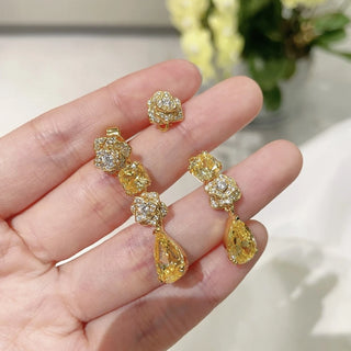 Amber Fleur Earrings