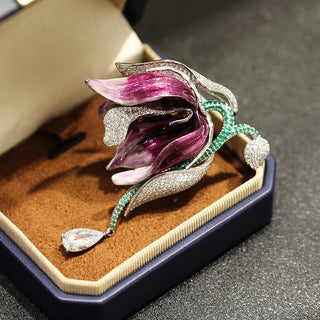 Amethyst Bloom Brooch