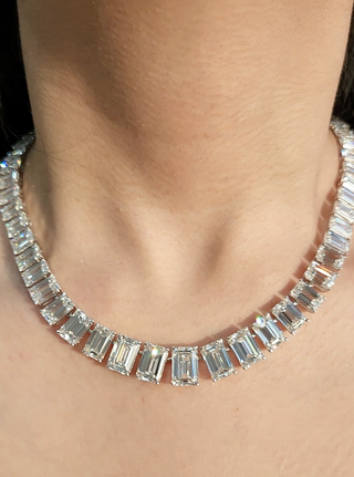 The Aurora Émeraude Tennis Necklace