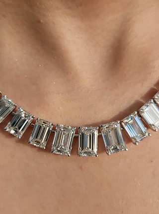 The Aurora Émeraude Tennis Necklace