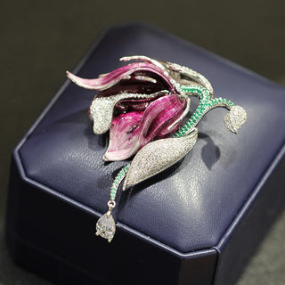 Amethyst Bloom Brooch