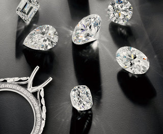 Engagement ring with a missing diamond on a soft jewelry cloth, illustrating the risk of diamonds falling out due to loose prongs or setting damage.