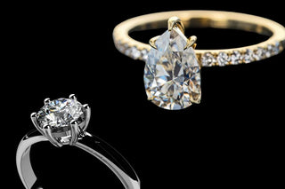 Close-up of a ring with overly sharp prongs snagging on delicate fabric—highlighting the potential damage and discomfort caused by improperly finished prong settings.
