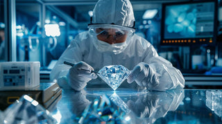 Laboratory diamond chip used in advanced technology, showing diamonds' roles beyond jewelry in tech and medicine