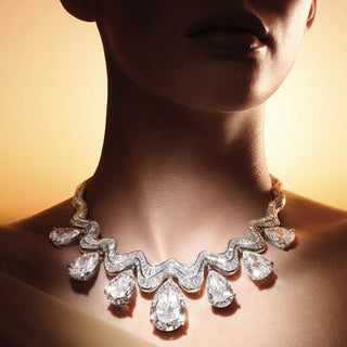 Visual comparison of costume, high-end, and fast fashion jewellery pieces, highlighting differences in materials, craftsmanship, and style.