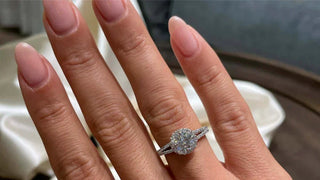 Split shank engagement ring style