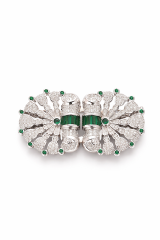 Emerald Clasp Brooch