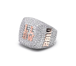 Dominion Ring with D-grade Moissanite in sterling silver, set in a classic prong setting
