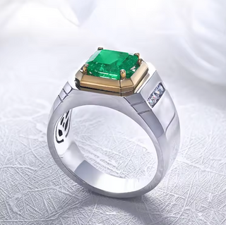 Emerald Crest Ring