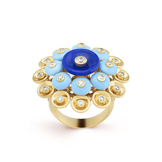 Forever Gleam Ring in 925 silver with lab sapphire in prong setting, elegant gleam ring for women, ideal for daily wear or special occasions
