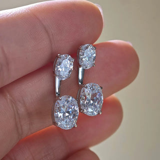 Moonlit Oval Earcuffs