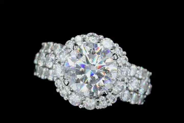 Celestine Crown Moissanite Ring in Sterling Silver – Elegant Engagement and Wedding Ring
